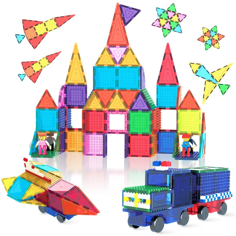 PicassoTiles Bloques Magnéticos de Ladrillos de construcción - 63 Piezas